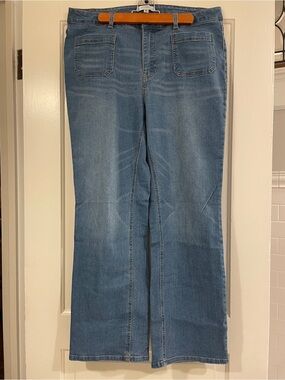 Women's Blue Denim Bootcut Jeans